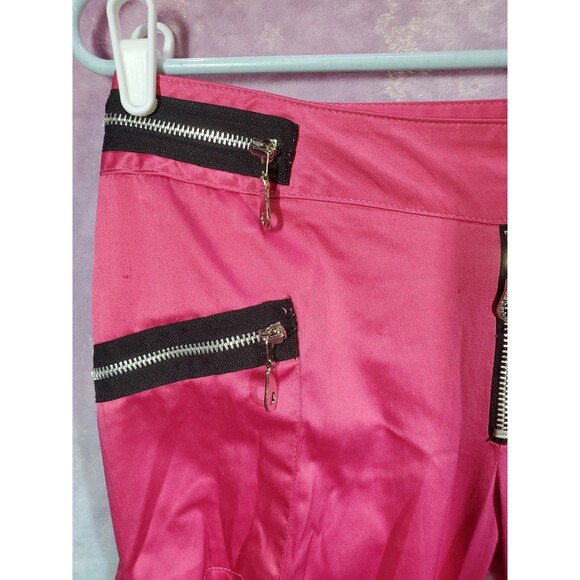 Tag Rag Hot Pink Y2K Vintage Punk Hip Hop Baggy Trousers Size 5 - Picture 8 of 12